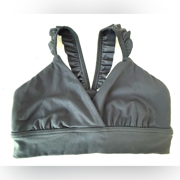 OFFLINE By Aerie Real Me XTR Ruffle Strap Sports Bra Large - Picture 5 of 10